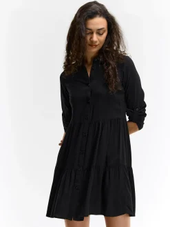 GATE Sukienka koszulowa z wiskozy| Kategorie·Sukienki