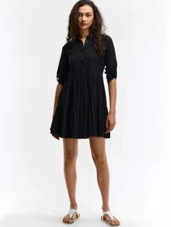 GATE Sukienka koszulowa z wiskozy| Kategorie·Sukienki