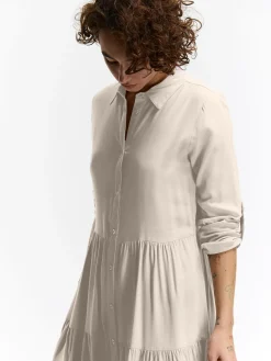 GATE Sukienka koszulowa z wiskozy| Kategorie·Sukienki