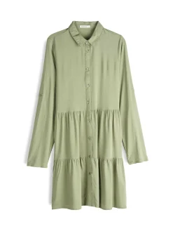 GATE Sukienka koszulowa z wiskozy| Kategorie·Sukienki