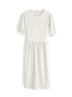 GATE Sukienka midi z balonowymi rękawami| Kategorie·Sukienki