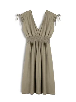 GATE Sukienka midi z dekoltem w kształcie litery V| Kategorie·Sukienki