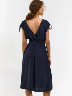 GATE Sukienka midi z dekoltem w kształcie litery V| Kategorie·Sukienki