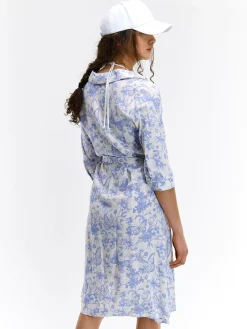 GATE Sukienka midi z nadrukiem i paskiem| Kategorie·Sukienki