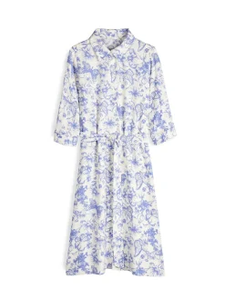 GATE Sukienka midi z nadrukiem i paskiem| Kategorie·Sukienki