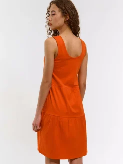 GATE Sukienka mini bez rękawów, marszczona| Kategorie·Sukienki