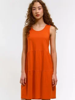 GATE Sukienka mini bez rękawów, marszczona| Kategorie·Sukienki