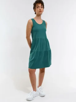 GATE Sukienka mini bez rękawów, marszczona| Kategorie·Sukienki