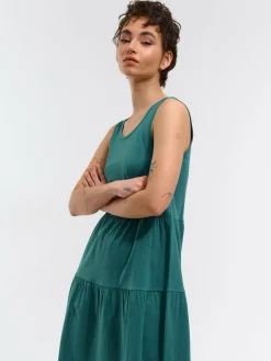 GATE Sukienka mini bez rękawów, marszczona| Kategorie·Sukienki