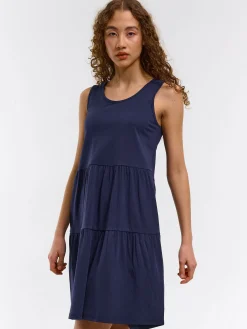 GATE Sukienka mini bez rękawów, marszczona| Kategorie·Sukienki