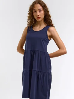 GATE Sukienka mini bez rękawów, marszczona| Kategorie·Sukienki