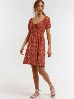 GATE Sukienka mini w kwiaty| Kategorie·Sukienki