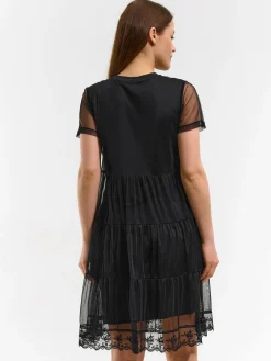 GATE Sukienka mini z siateczki| Kategorie·Sukienki