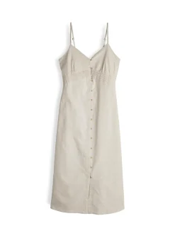 GATE Sukienka na ramiączkach z domieszką lnu| Kategorie·Sukienki