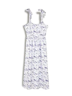 GATE Sukienka na ramiączkach z nadrukiem kwiatowym| Kategorie·Sukienki