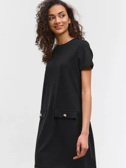 GATE Sukienka o prostym kroju z kieszeniami| Kategorie·Sukienki