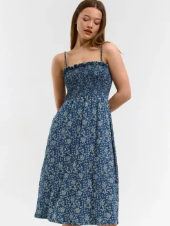 GATE Sukienka w kwiaty na ramiączkach| Kategorie·Sukienki