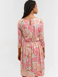 GATE Sukienka w kwiaty z rękawem 3/4| Kategorie·Sukienki