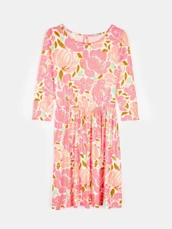 GATE Sukienka w kwiaty z rękawem 3/4| Kategorie·Sukienki