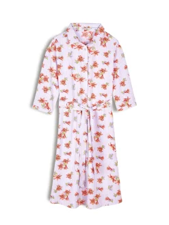 GATE Sukienka w paski z kwiatowym nadrukiem| Kategorie·Sukienki