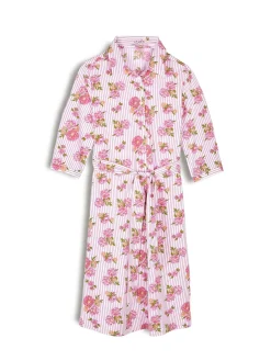 GATE Sukienka w paski z kwiatowym nadrukiem| Kategorie·Sukienki