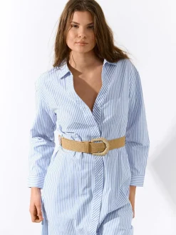 GATE Sukienka w paski z paskiem| Kategorie·Sukienki