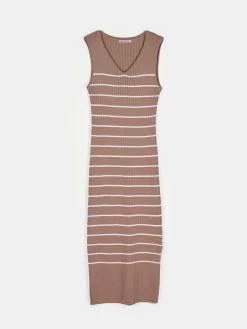 GATE Sukienka w prążki bez rękawów| Kategorie·Sukienki