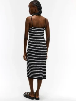 GATE Sukienka w prążki na ramiączkach| Kategorie·Sukienki