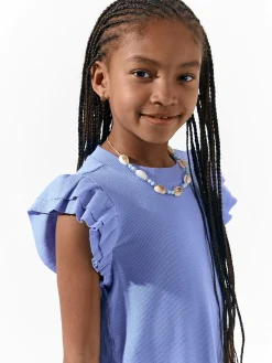 GATE Sukienka w prążki z bawełny|Dzieci Dziewczynki·Sukienki