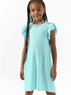 GATE Sukienka w prążki z bawełny|Dzieci Dziewczynki·Sukienki