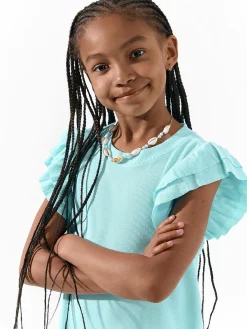 GATE Sukienka w prążki z bawełny|Dzieci Dziewczynki·Sukienki