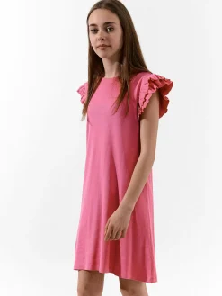 GATE Sukienka w prążki z bawełny|Dzieci Dziewczynki·Sukienki