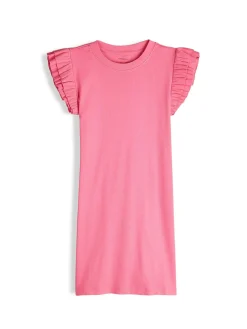 GATE Sukienka w prążki z bawełny|Dzieci Dziewczynki·Sukienki