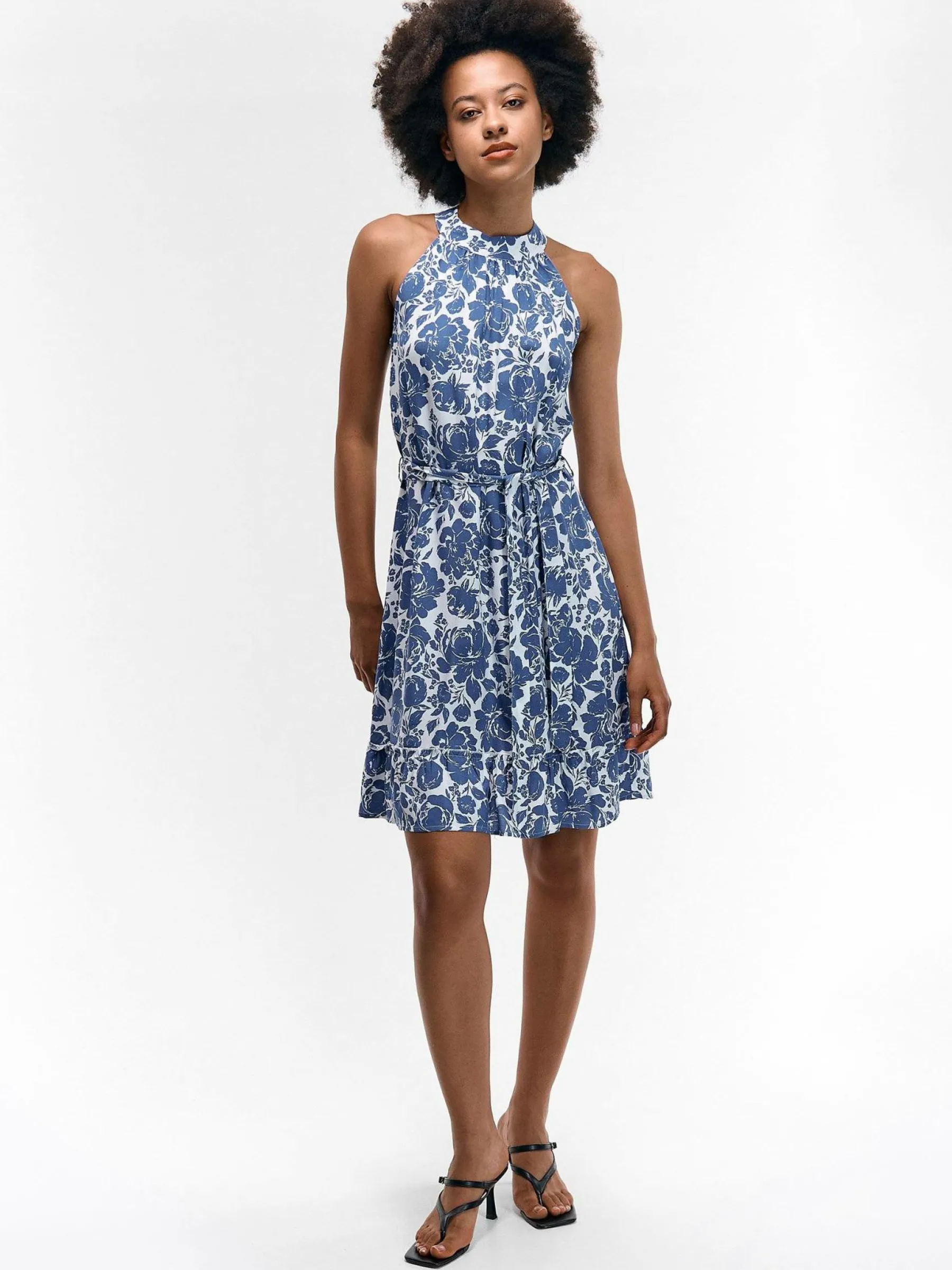 GATE Sukienka wiskozowa w kwiaty| Kategorie·Sukienki