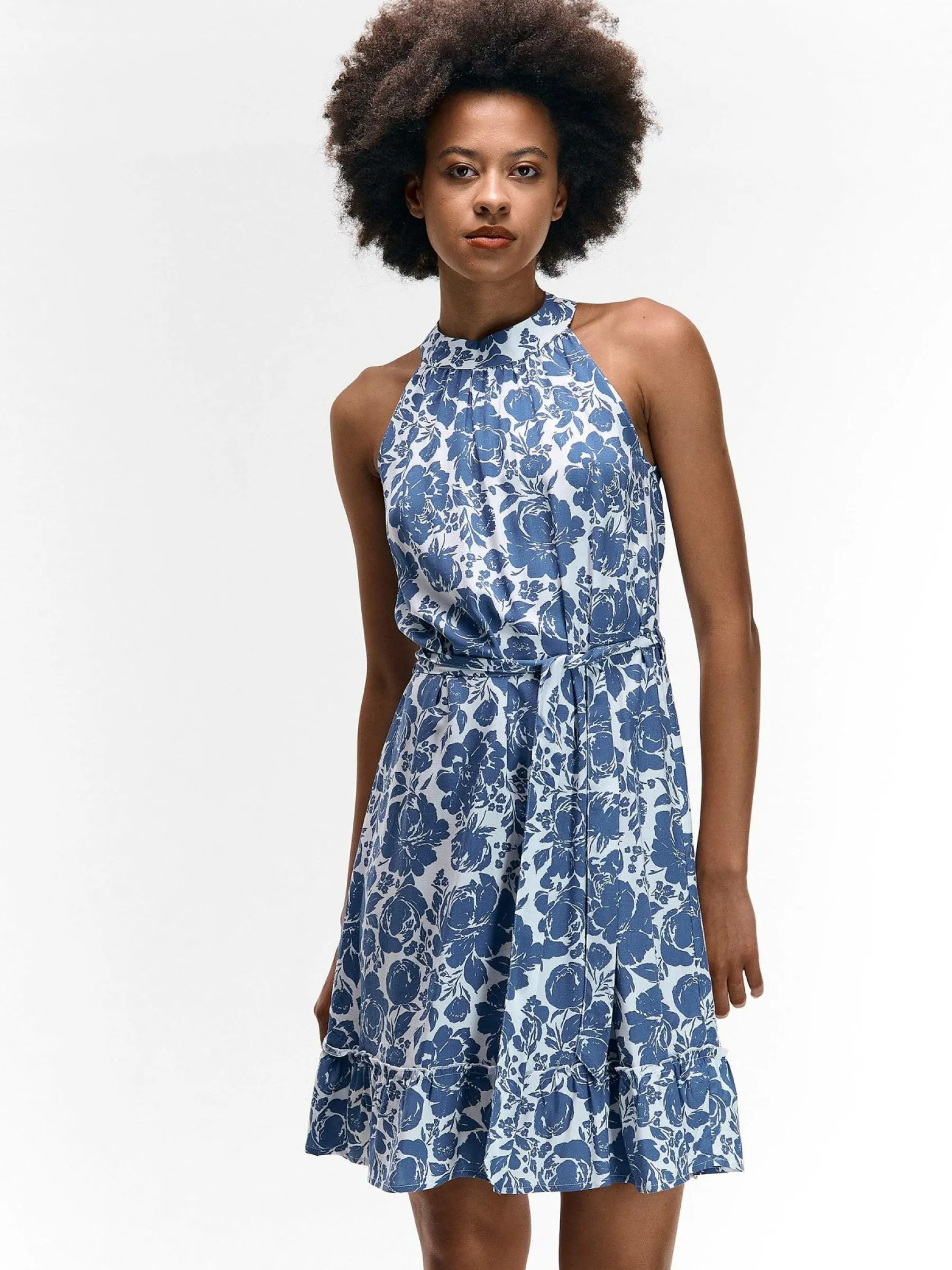 GATE Sukienka wiskozowa w kwiaty| Kategorie·Sukienki