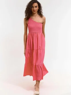 GATE Sukienka z asymetrycznymi ramionami| Kategorie·Sukienki