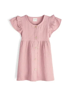 GATE Sukienka z bawełnianego muślinu|Dzieci Baby