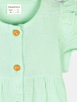 GATE Sukienka z bawełnianego muślinu|Dzieci Baby