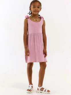 GATE Sukienka z bawełnianego muślinu|Dzieci Dziewczynki·Sukienki