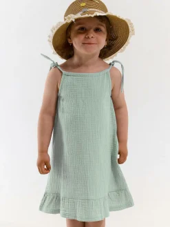 GATE Sukienka z bawełnianego muślinu|Dzieci Dziewczynki·Sukienki