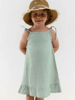 GATE Sukienka z bawełnianego muślinu|Dzieci Dziewczynki·Sukienki