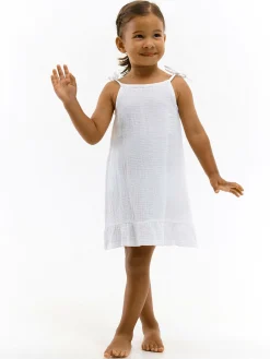 GATE Sukienka z bawełnianego muślinu|Dzieci Dziewczynki·Sukienki