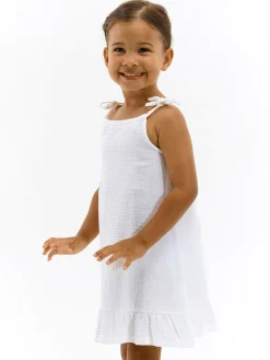 GATE Sukienka z bawełnianego muślinu|Dzieci Dziewczynki·Sukienki