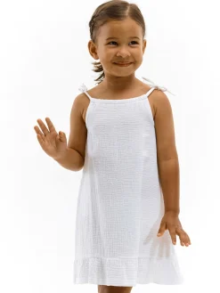 GATE Sukienka z bawełnianego muślinu|Dzieci Dziewczynki·Sukienki