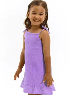 GATE Sukienka z bawełnianego muślinu|Dzieci Dziewczynki·Sukienki