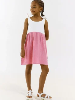 GATE Sukienka z bawełnianego muślinu|Dzieci Dziewczynki·Sukienki