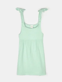 GATE Sukienka z bawełnianego muślinu|Dzieci Dziewczynki·Sukienki