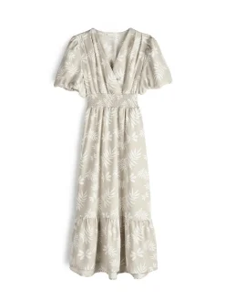 GATE Sukienka z bufiastymi rękawami| Kategorie·Sukienki