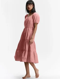 GATE Sukienka z bufiastymi rękawami| Kategorie·Sukienki