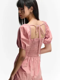 GATE Sukienka z bufiastymi rękawami| Kategorie·Sukienki